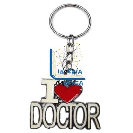 Llavero I Love Doctor Blanco