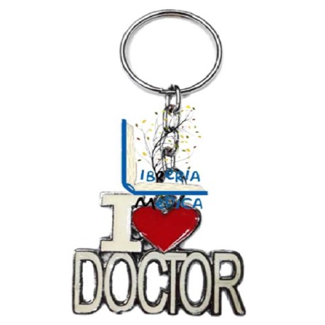 Llavero I Love Doctor Blanco