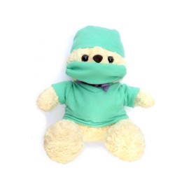 Oso de Peluche Quirúrgico Verde