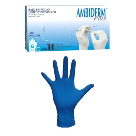 Caja de Guantes de Látex Azules